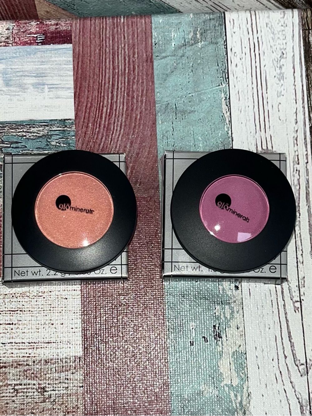 glominerals NIB gloEye Shadow Makeup Set Berry & Waterlily Orange Fuchsia Beauty